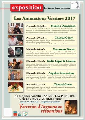 Animations Verriers lors de l’exposition « Verreries d’Argonne en révolutionS XVIIIème & XIXéme »