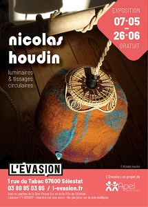 Exposition Luminaires & Tissages circulaires de Nicolas HOUDIN