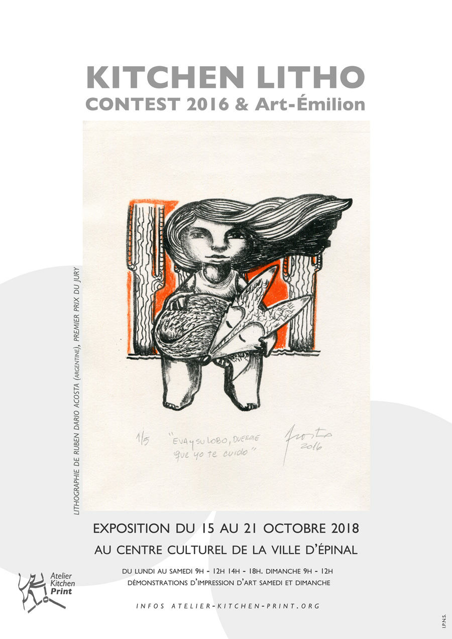 Exposition collective Art-Émilion & « Kitchen Litho Contest 2016 » 