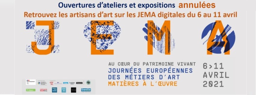 Les Journées Européennes des Métiers d'Art en Région Grand Est : annulation des portes ouvertes, maintien du volet digital
